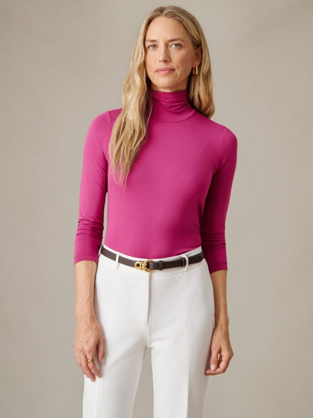 J McLaughlin Nadia Turtleneck - Raspberry NEW